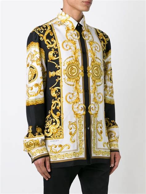 versace shirt men outfit|men's Versace shirts on sale.